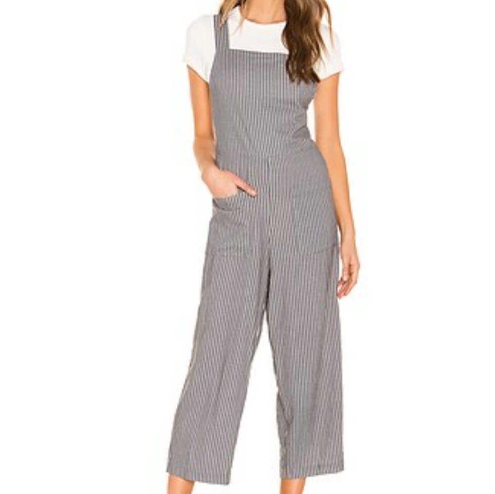 Free People Off the Shore Printed One Overalls size 6